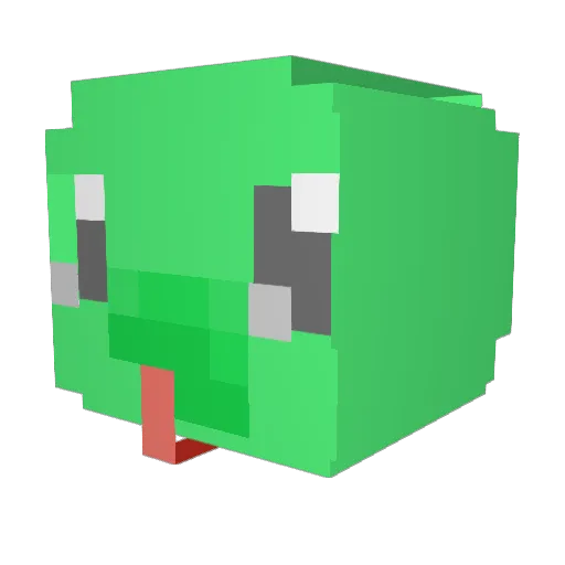 sueunyul Minecraft avatar head, 3D render