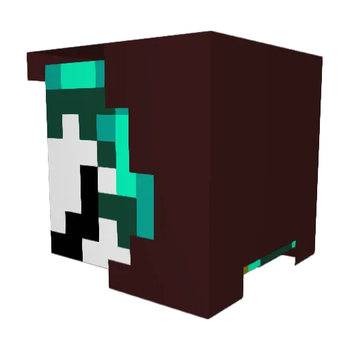 sueyama Minecraft avatar head, 3D render