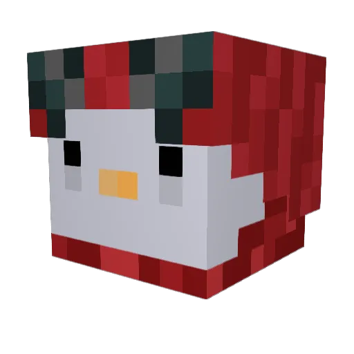 sueye Minecraft avatar head, 3D render