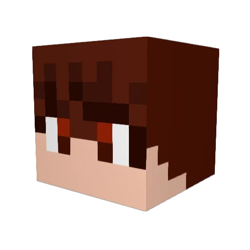 suga313 Minecraft avatar head, 3D render