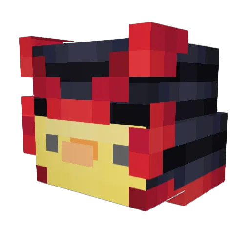 suga422 Minecraft avatar head, 3D render