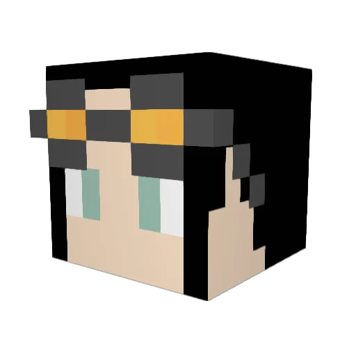 sugaplumfairee Minecraft avatar head, 3D render