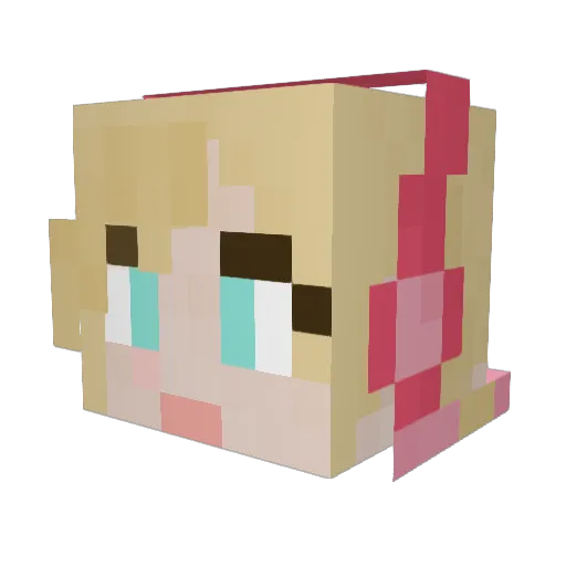 sugar1609 Minecraft avatar head, 3D render