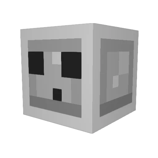 sugar32133 Minecraft avatar head, 3D render