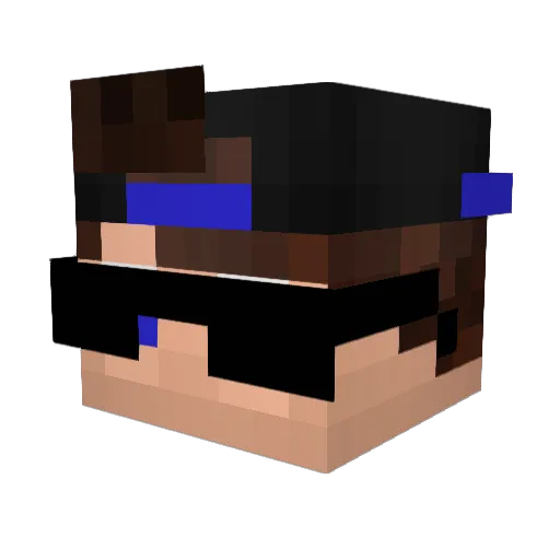 sugar381 Minecraft avatar head, 3D render