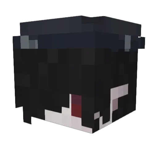 sugarSatan Minecraft avatar head, 3D render