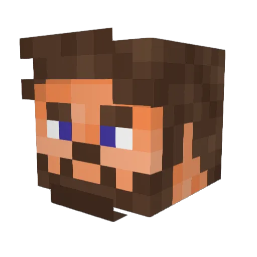 sugarballs2 Minecraft avatar head, 3D render