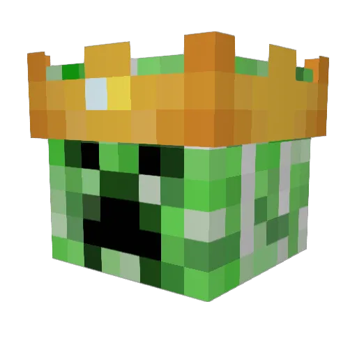 sugarhuvi Minecraft avatar head, 3D render