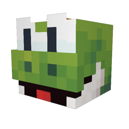 sugariscute Minecraft avatar head, 3D render