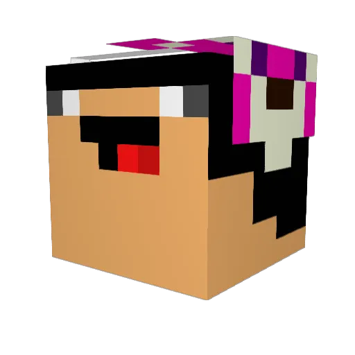 sugarrrrrrrrr Minecraft avatar head, 3D render