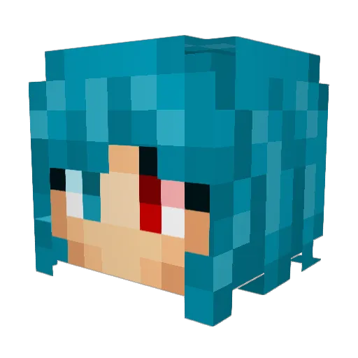 sugarsnow0814 Minecraft avatar head, 3D render