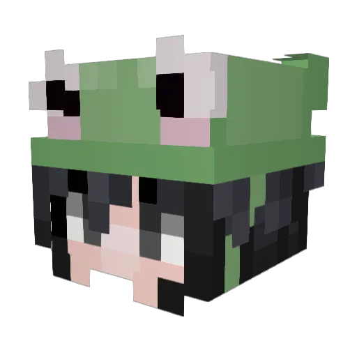 sugassugar Minecraft avatar head, 3D render