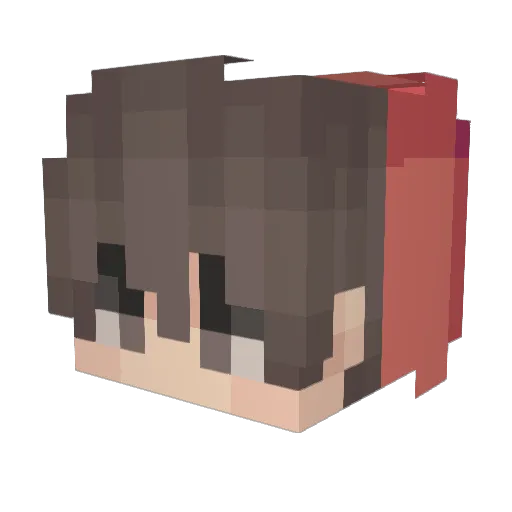 suger Minecraft avatar head, 3D render