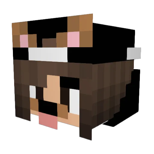 suggXD Minecraft avatar head, 3D render