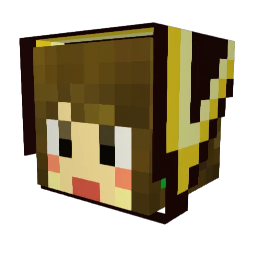 sugi2115 Minecraft avatar head, 3D render