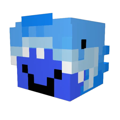 sugidesu Minecraft avatar head, 3D render
