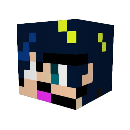 sugipon1 Minecraft avatar head, 3D render