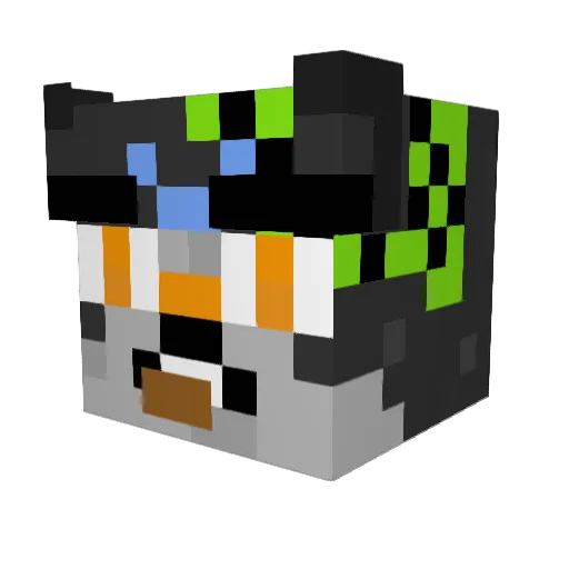 sugmore Minecraft avatar head, 3D render