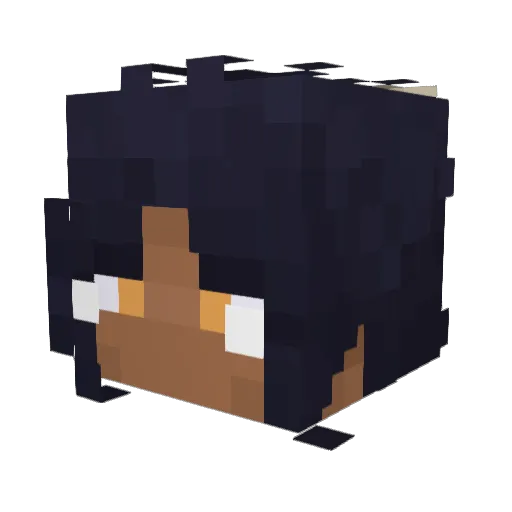 sugoimommy Minecraft avatar head, 3D render
