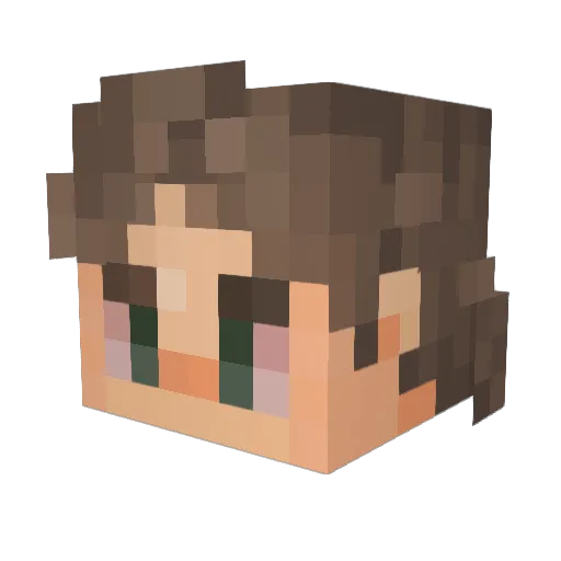 sugrz Minecraft avatar head, 3D render