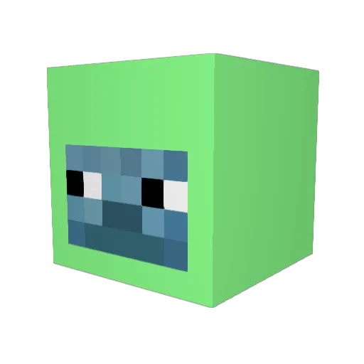 suguen Minecraft avatar head, 3D render
