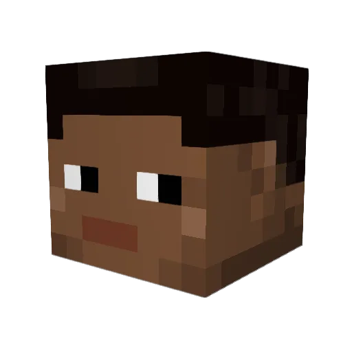 sugugumus Minecraft avatar head, 3D render