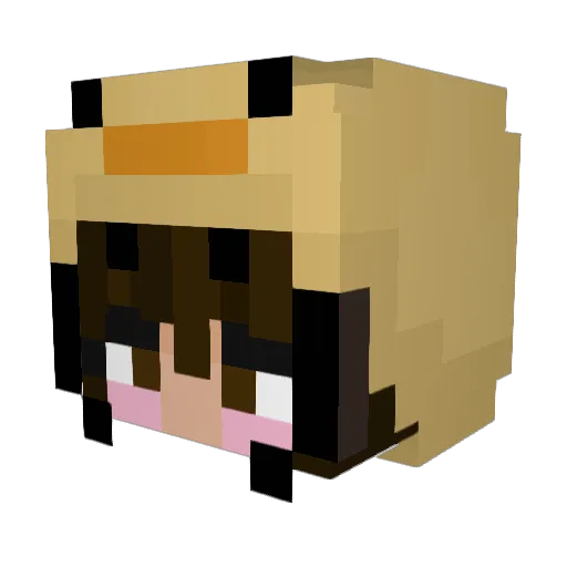 suhleen Minecraft avatar head, 3D render