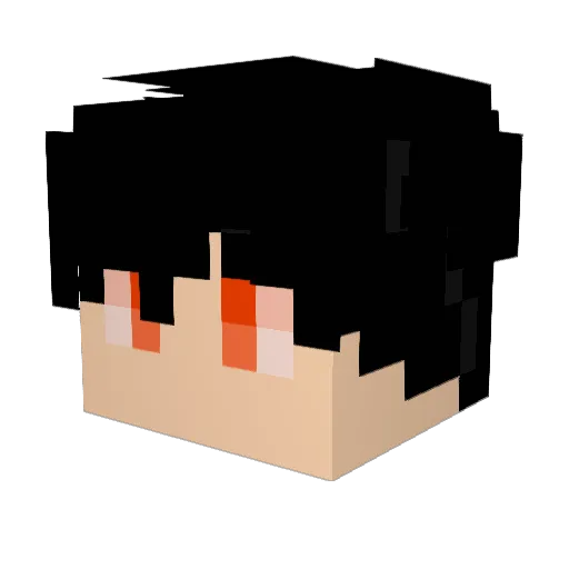 suho1012 Minecraft avatar head, 3D render