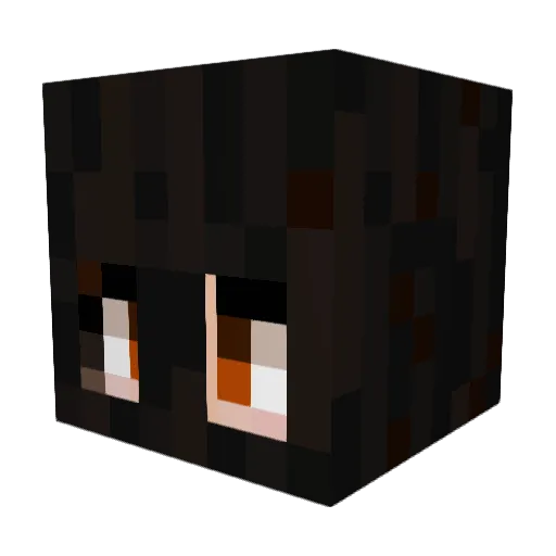 suhujin Minecraft avatar head, 3D render
