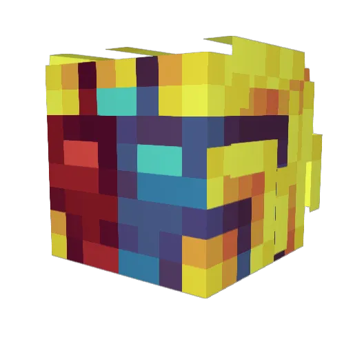suibyloP Minecraft avatar head, 3D render