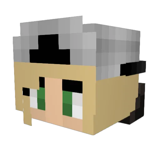 suicidcyrus Minecraft avatar head, 3D render