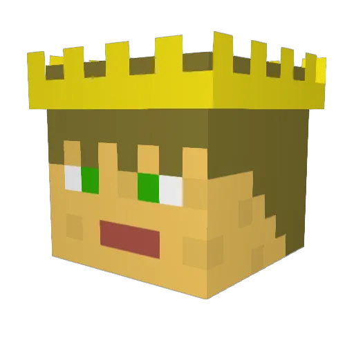 suicide_NL Minecraft avatar head, 3D render