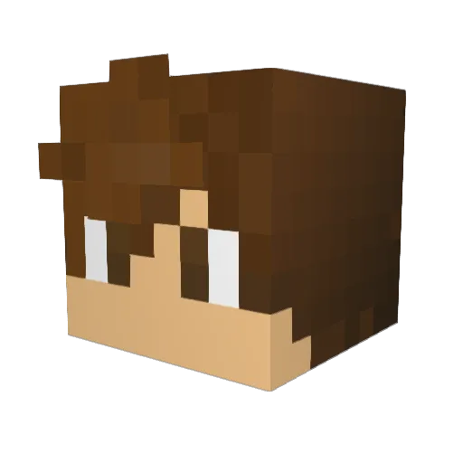 suidualc Minecraft avatar head, 3D render