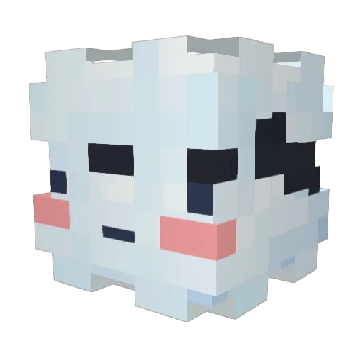 suiez Minecraft avatar head, 3D render