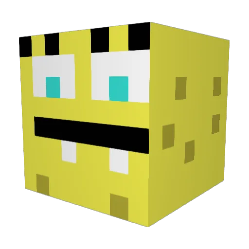 suijen2 Minecraft avatar head, 3D render