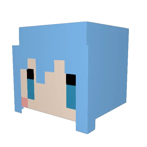 suiko235 Minecraft avatar head, 3D render