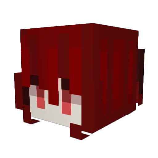 suiry Minecraft avatar head, 3D render