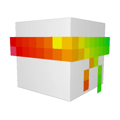 suisei_channel Minecraft avatar head, 3D render