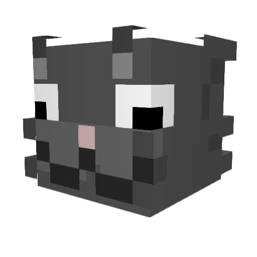 suisito Minecraft avatar head, 3D render