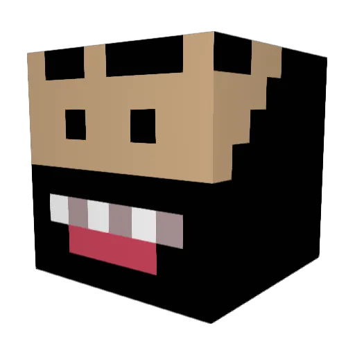 suit900 Minecraft avatar head, 3D render