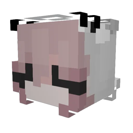 suit_chicken Minecraft avatar head, 3D render