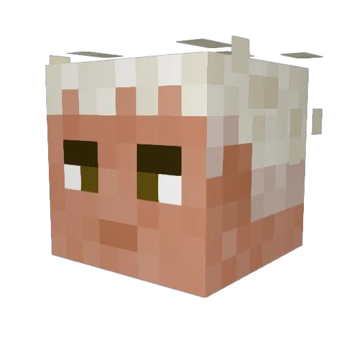 suitoo Minecraft avatar head, 3D render