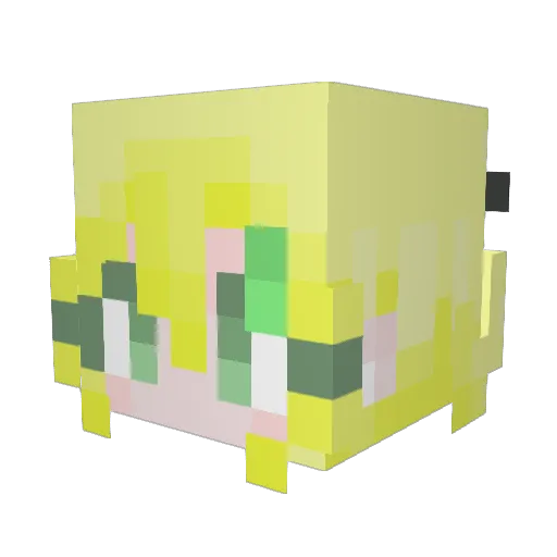 sujviw Minecraft avatar head, 3D render