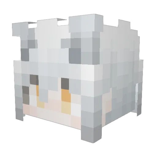 suk_p Minecraft avatar head, 3D render