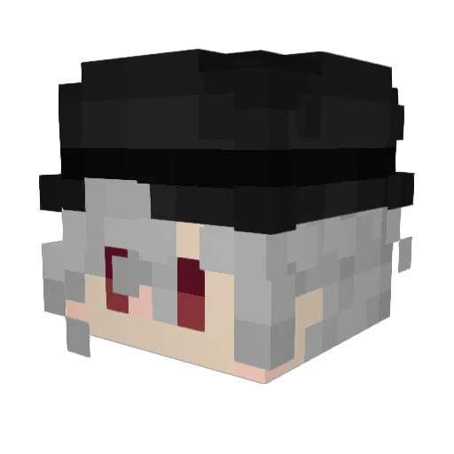 sukeTNT Minecraft avatar head, 3D render