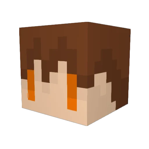 sukehuto Minecraft avatar head, 3D render
