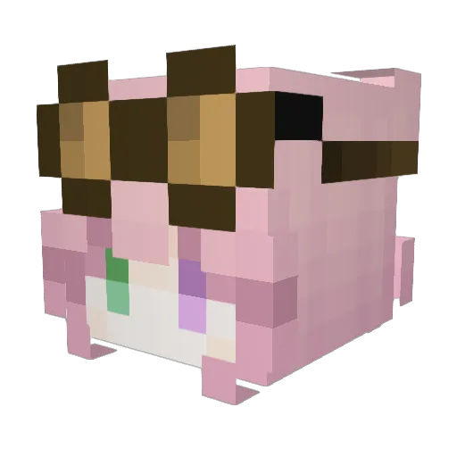 sukiboo14 Minecraft avatar head, 3D render