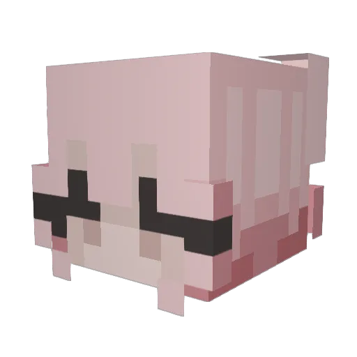 sukiias Minecraft avatar head, 3D render