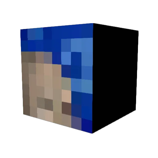 sukipirukas Minecraft avatar head, 3D render