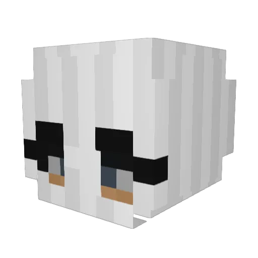 sukism Minecraft avatar head, 3D render